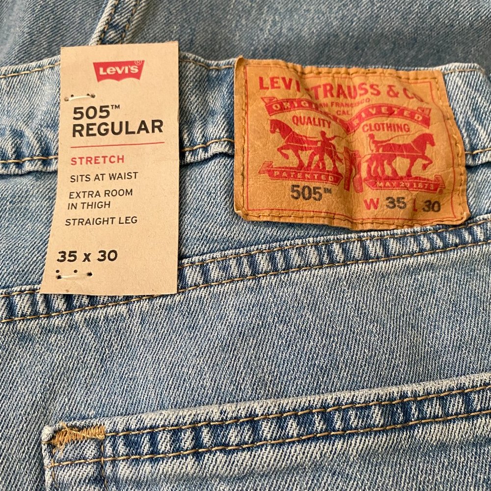 Levi’s 505™REGULAR FIT MEN'S JEANS Blue - Picture 5 of 5